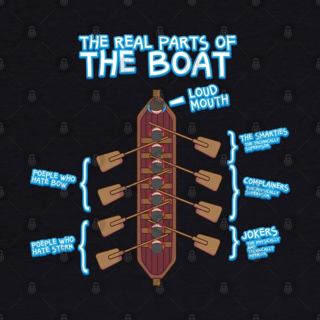 The Real Parts Of The Boat - Rowing Kayak Paddle Boat T-Shirts and Gifts by Shirtbubble